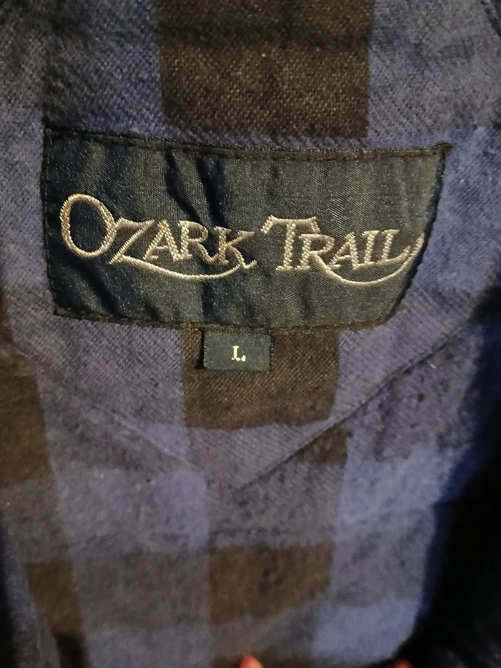 Ozark Trail Kids Blue and Black Plaid Puffer Vest